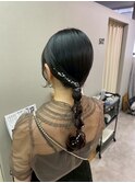 【編みおろし】恵比寿/恵比寿駅前/結婚式/ヘアセット/早朝