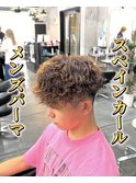 メンズカットメンズパーマスペインカール