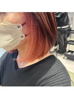 ビスイル 秋葉原店(Vis ill)&nbsp;インナーカラーボブカットオレンジ