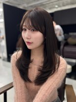 ハピネス 梅田茶屋町店(HAPPINESS)&nbsp;ミディアムレイヤー/韓国ヘア/ウルフ/顔周りカット/髪質改善