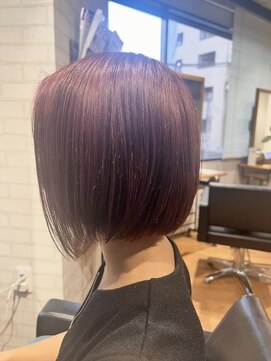 ビス ヘア アンド ビューティー 西新井店(Vis Hair＆Beauty) ミニボブ×チェリーレッド