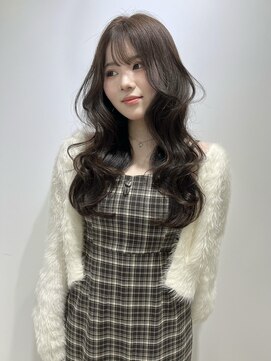アクシス 栄店(`AXIS) Olive beige × layer cut