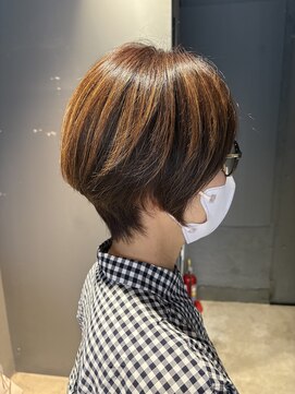 インス(ensue) ハイライト◎似合わせショートボブ×フェイスレイヤー