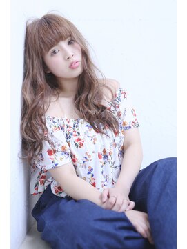 フロール(florun) 透明感と軽さのロングヘアーカーキアッシュ