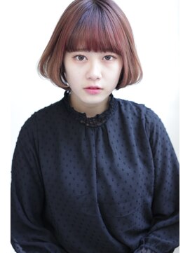 オウル(Owll) ぱっつんワイドバング[mignon]リップライン切りっぱなしボブ