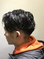 パティオンツー(PATIONN2)&nbsp;ワイルドツーブロック刈り上げオールバックメンズスタイル表参道