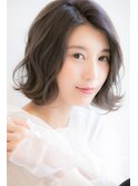 やわらかツヤ髪☆外ハネウェーブボブ