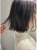 【Zina 梅田】シークレットハイライト×切りっぱなしボブ