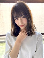 アフロディーテ 銀座(APHRODITE GINZA) 前髪/こなれミディ/ウェーブパーマ/アンブレラカラー/銀座