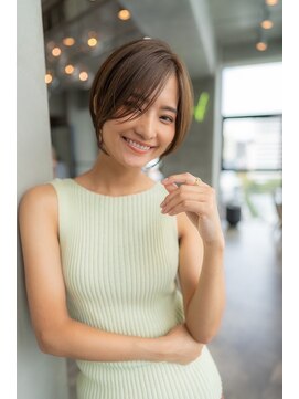 オースティン 流山おおたかの森(AUSTIN) 大人かわいい前髪セシルカットココアブラウンフリンジウェーブ