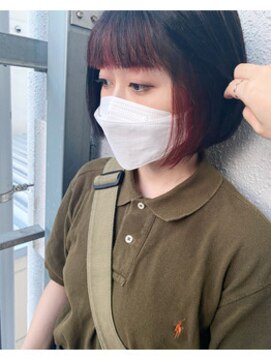 カプア 仙台駅前店(Kapua) フェイスフレーミング/レッド/ミニボブ/10代20代人気◎