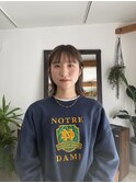 気取らない切りっぱなし。