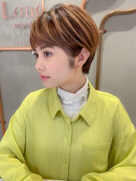 ロンド エスポワール 錦糸町(Lond espoir) 【武井俊樹】斜めバングショートヘア顔周り　グレージュ