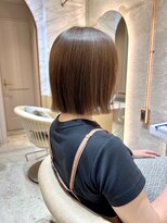 ロンド エスポワール 錦糸町(Lond espoir)&nbsp;〇グレージュカラーデザインカラーシルキーベージュきりっぱボブ