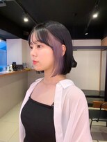 シーン 原宿(scene)&nbsp;ラベンダーグレージュ/イヤリングカラー/インナーカラーボブ