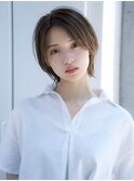 前髪なし外はねウルフボブ20代30代40代【AIN.表参道】川原大地