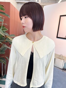 ノエ(noe) 切りっぱなしレッドブラウン