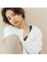 アルネ(arne)&nbsp;抜け感ショートボブ×ハイライト/外ハネ【arne吉祥寺】