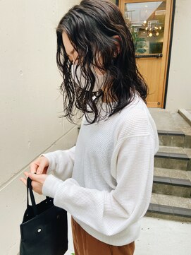 ウォーター 表参道(WATER) 【WATER】ミディアムパーマ　ニュアンスパーマ　/表参道.南青山