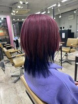 アジールヘア 所沢プロペ通り店(agir hair)&nbsp;ウルフショートカットインナーカラーツートンカラー所沢