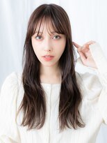 ドクターズサロン LAB 小山店&nbsp;シースルーバング抜け感ダークアッシュロングg小山20代30代40代