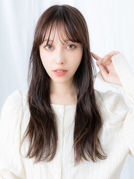 ドクターズサロン LAB 小山店 シースルーバング抜け感ダークアッシュロングg小山20代30代40代