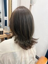 ミッシェル アフロート(michelle afloat)&nbsp;20代30代40代50代◇シアーオリーブ◇セミロングレイヤーstyle