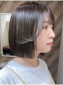 【城島】オリーブベージュとヘイリーボブ