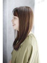 シュシュット(chouchoute)&nbsp;ワンレンボブルフ小顔ネビージュブリーチ縮毛矯正黒髪質改善/034