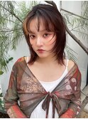 顔まわりカットレイヤーカットシャギーレイヤー