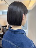 黒髪ボブルフネビージュ小顔ワンレン