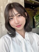 ナチュラルくびれヘアレイヤーカット20代30代40代ボブルフ小顔