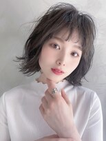 ランソ 新宿(RUNSO) くびれヘア×アプリコットオレンジ×夏×ハイライトカラー