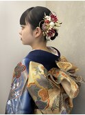 成人式ヘア　タイトヘア　着付け【maiko】