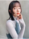【kate 大宮】ダークブラウン×姫カットミディ