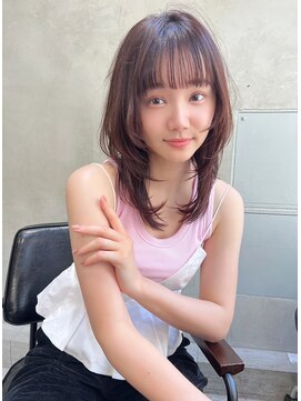 エース (ACE) ACE横浜　ピンクベージュ×顔まわりレイヤー