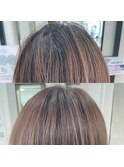 ノーマル全体染め（桃色）