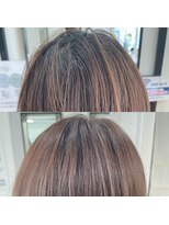 百色 八戸店 ノーマル全体染め（桃色）