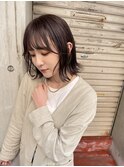 大人可愛い20代30代40代黒髪前下がりショートボブ丸みショート◎