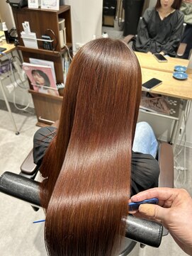 エスト(est) M3Dカラーで髪質改善！オレンジブラウン【新宿三丁目】