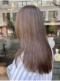ロングヘア極細ハイライト