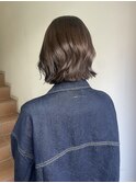 ヘーゼルグレージュモカベージュブリーチダブルカラーボブ