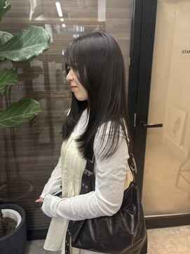 ヌープヘアーアイス(NUUP.hair ici) 大人可愛い！髪質改善カラーオリーブグレージュ◎レイヤー小顔