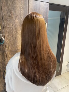 アジールヘア 池袋東口店(agir hair) ヘーゼルベージュ/ブリーチなしダブルカラー/透明感カラー/池袋