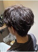 MEN’S HAIR/サーフカール/刈り上げセンターパート/瀬田