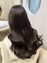 レア 表参道(L'ea)&nbsp;大人ガーリーダークアッシュ似合わせカットミディアムレイヤー