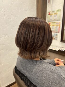 アミリー ひたち野うしく店(Amily) ハイライトバレイヤージュダブルカラーケアブリーチ20代30代