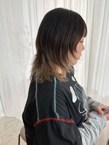 ガリカ 博多(Gallica) <ゲスト>ミディアムウルフにインナーカラー
