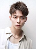 爽やかツーブロック刈り上げ【アップバングショート】
