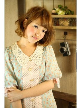 トヌコア ルア 下北沢店(TONUKOA RUA) 【TonukoaRua】綿菓子のような質感☆グレージュミディ